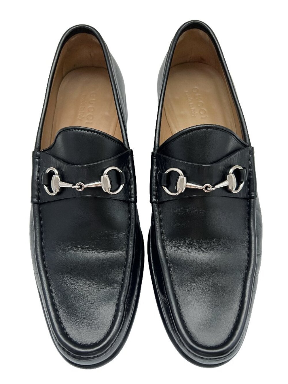$1090 Gucci Mens Horsebit 1953 Dress Shoes Silver Bit Loafers US 9.5 / UK 9 / 43 - Picture 2 of 11